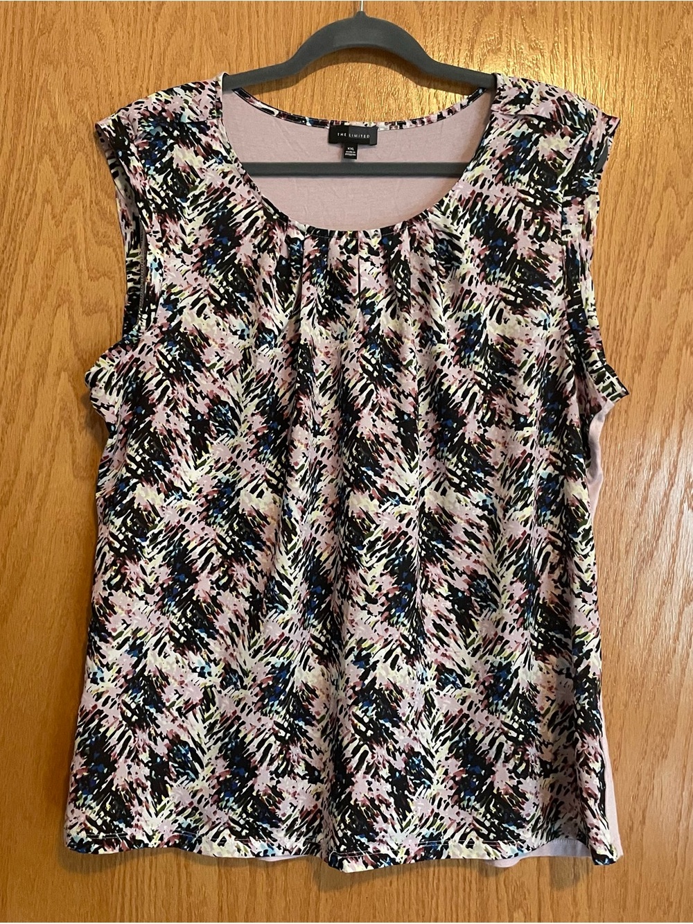 The Limited Pink Multi-Color Printed Sleeveless Top